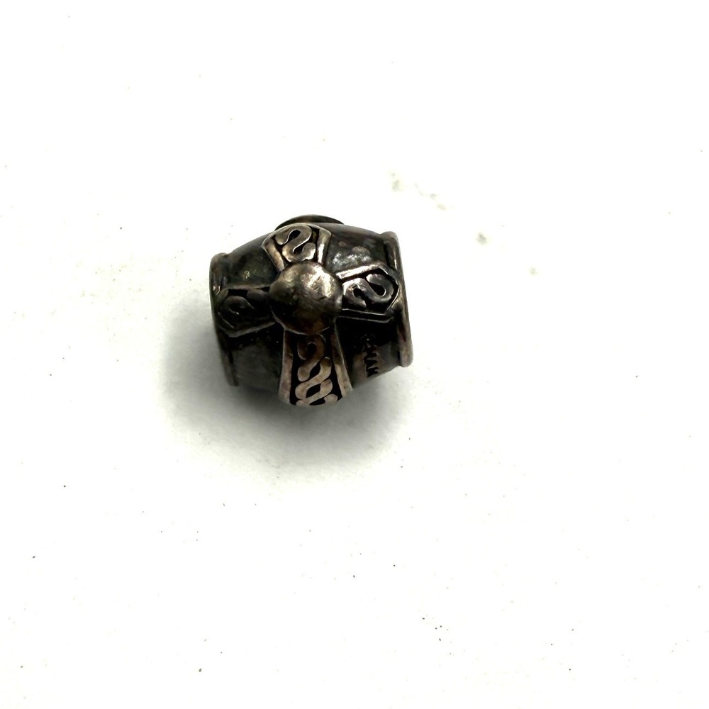 Chamilia Sterling Silver 925 Celtic Knot Cross Bead Charm Oxidized Slider